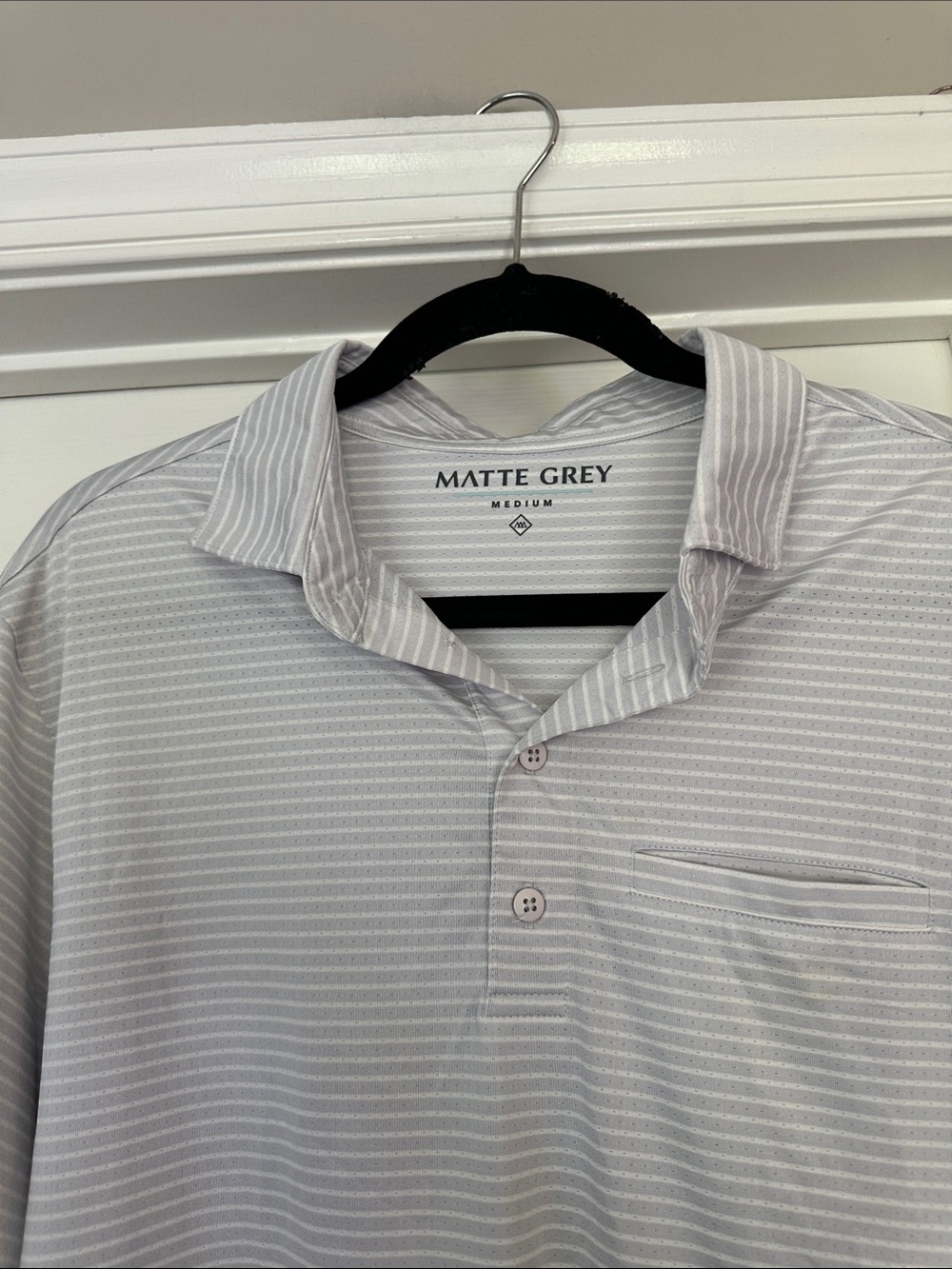 Matte Grey polo - Picture 2 of 8